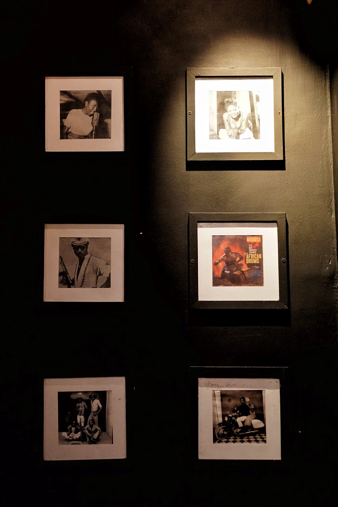 wall gallery at the republic bar in accra