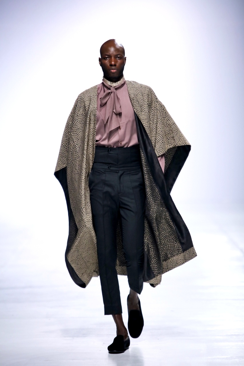 Designer Ugo Monye at Lagos fashion week (LFDW 2017)