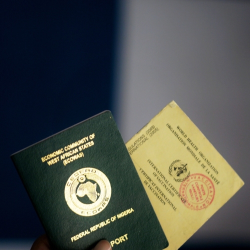 Nigeria Passport and Yellow Card For travelling