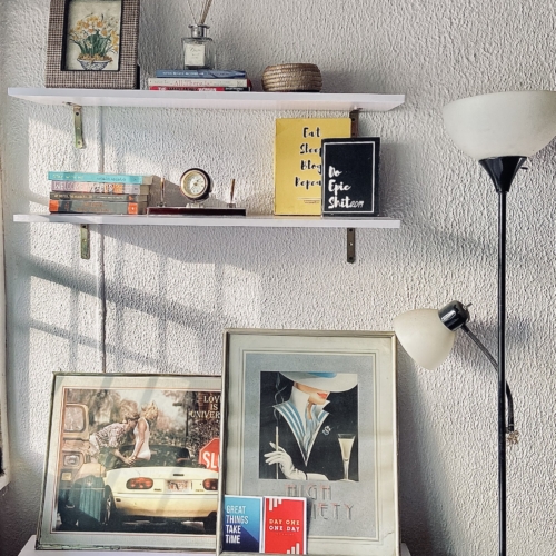 cassie daves home office shelf styling